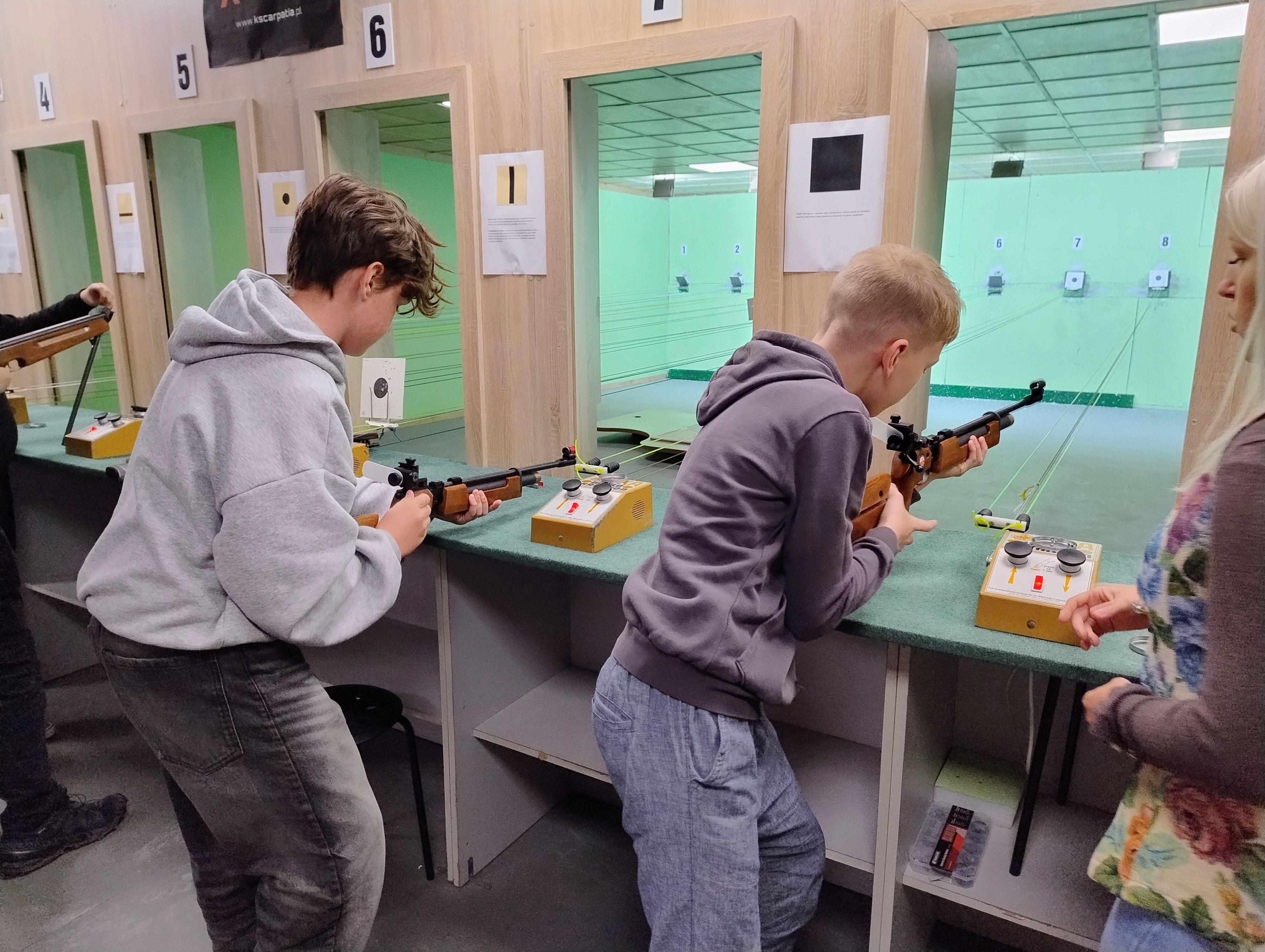 Zajęcia strzeleckie klasy VII