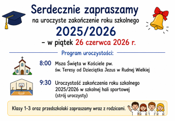 Zakończenie roku szkolnego 2025/2026